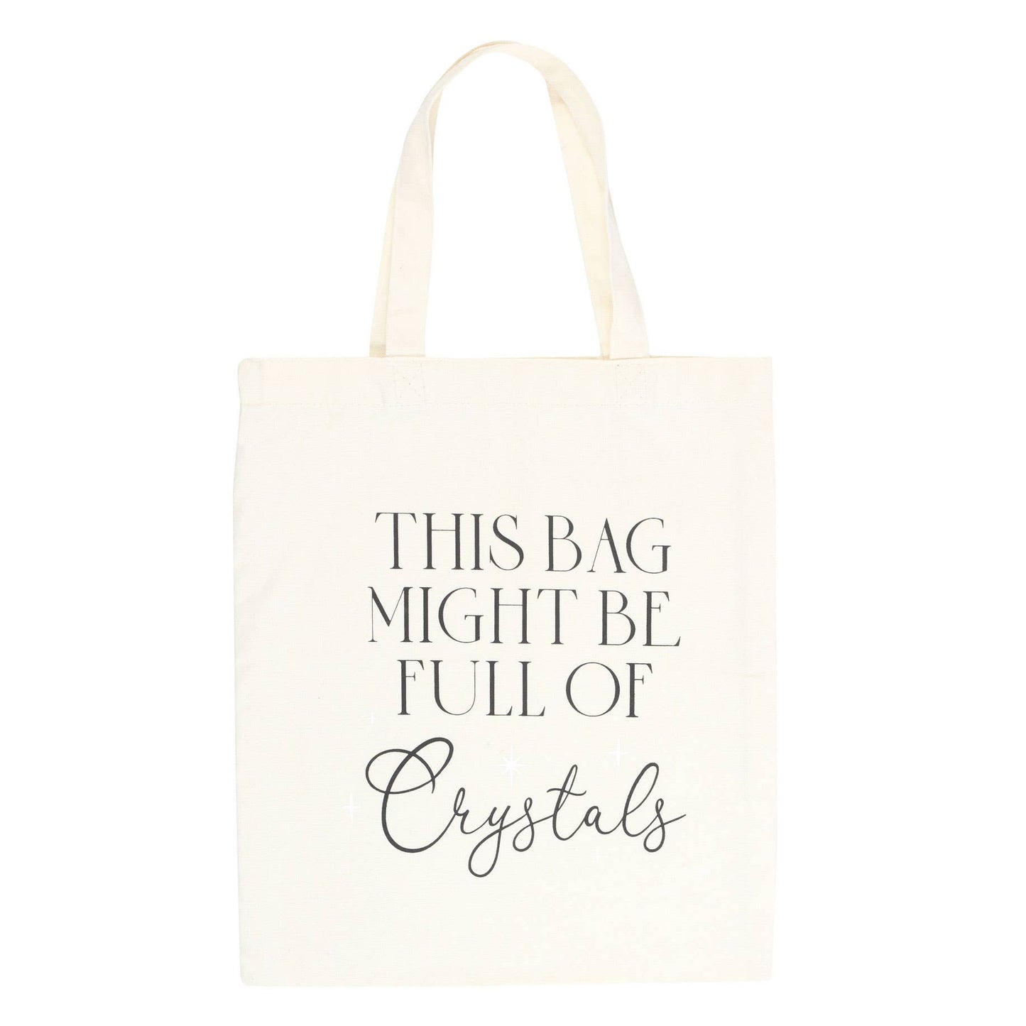Full of Crystals Polycotton Tote Bag witchy gift