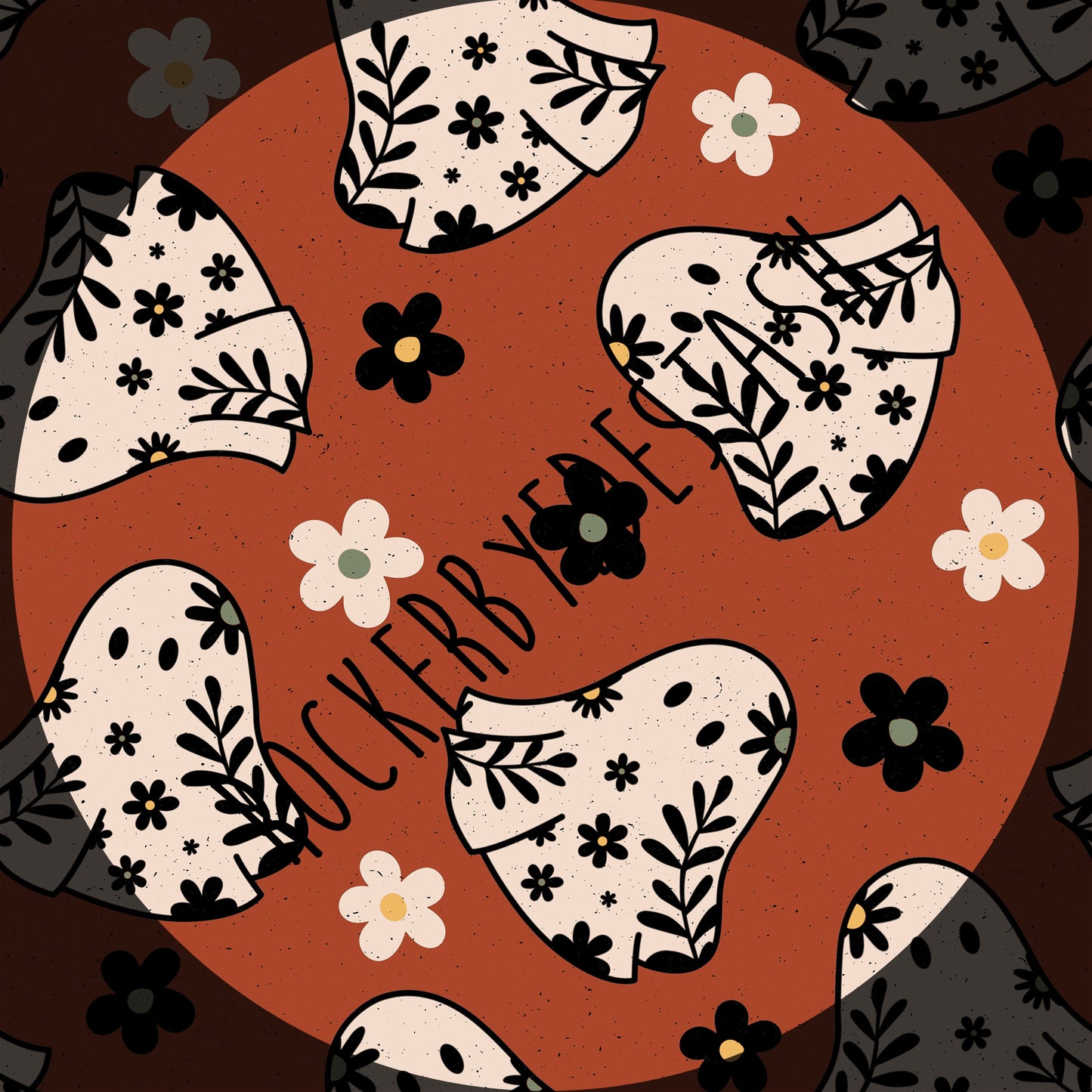 Athletic Sport Lycra - Round BBB Halloween Skeleton Tarot Ghost Zombie Retail Fabric Round