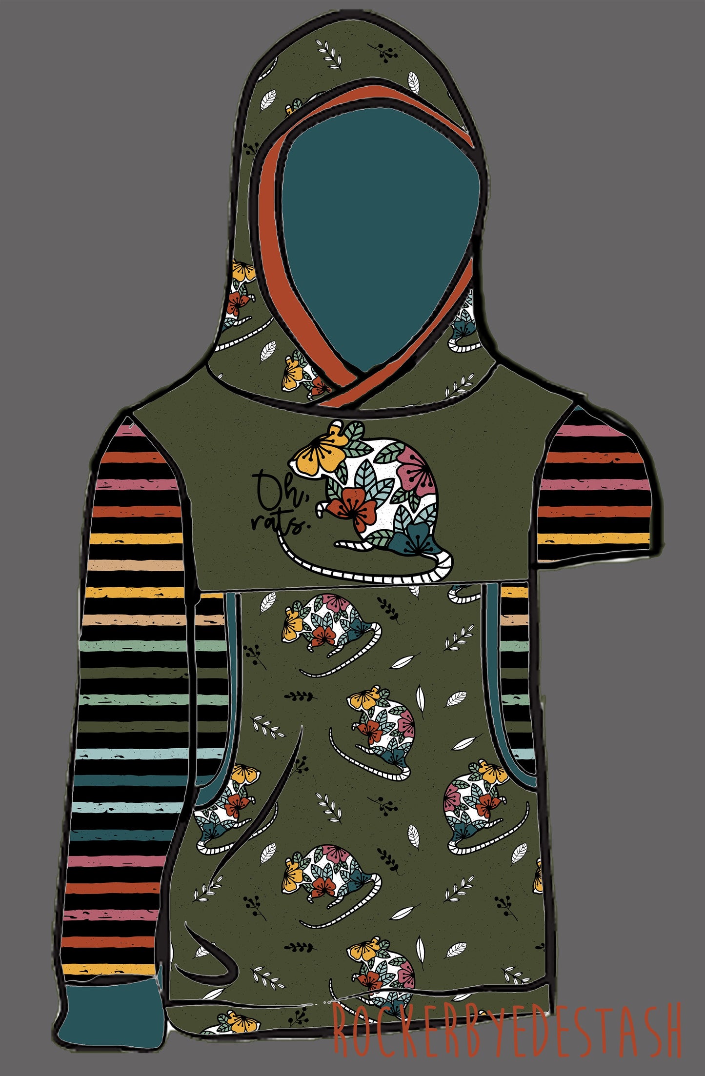 Athletic Sport Lycra - Round BBB Halloween Skeleton Tarot Ghost Zombie Retail Fabric Round