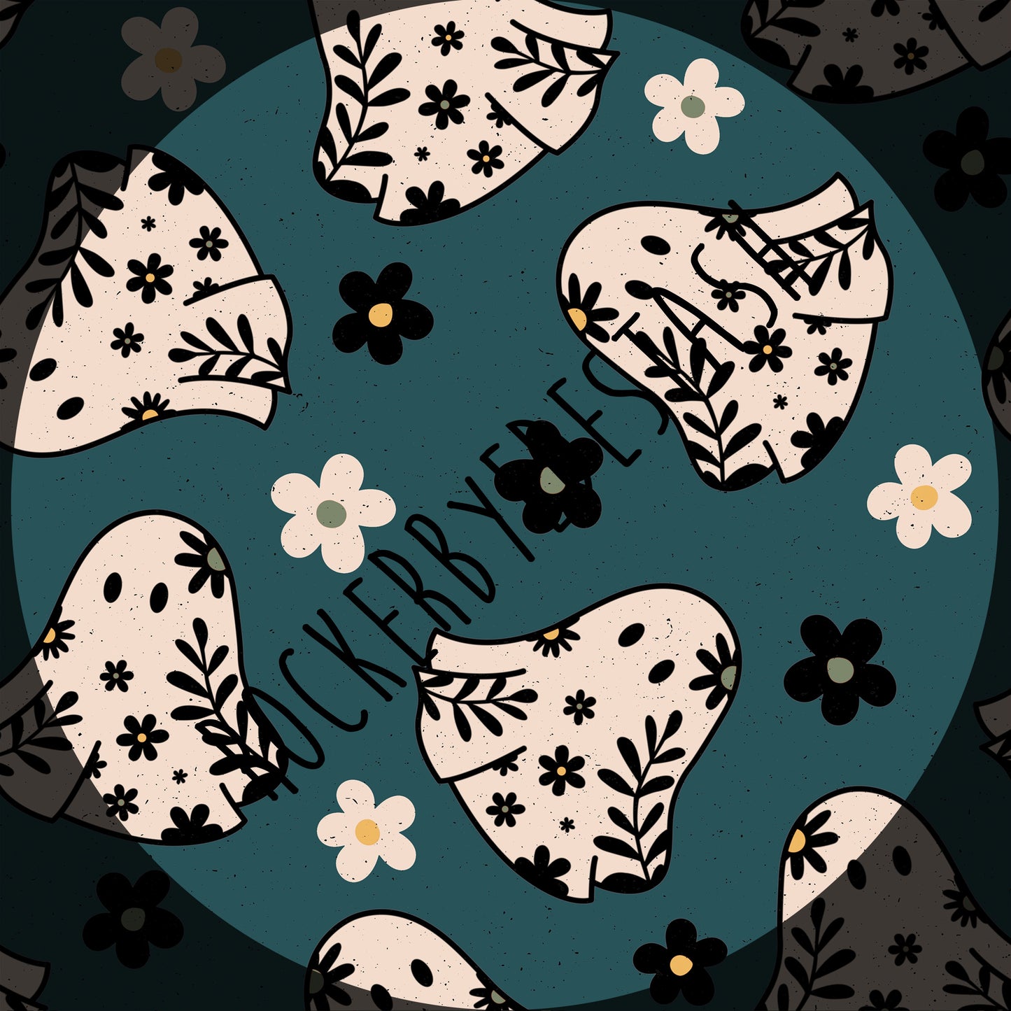 Athletic Sport Lycra - Round BBB Halloween Skeleton Tarot Ghost Zombie Retail Fabric Round