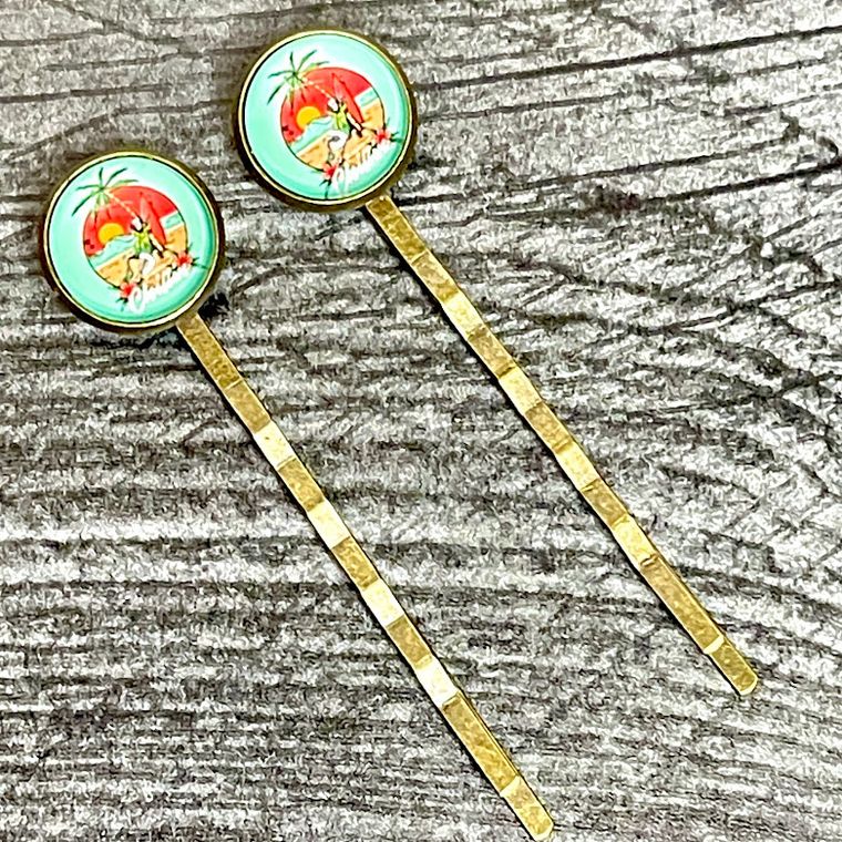 Chillin Skeleton Bobby Pins by All Up In The Hair halloween