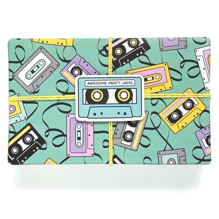 Mixtape Gift Wrap Sheets - Wrapping Paper