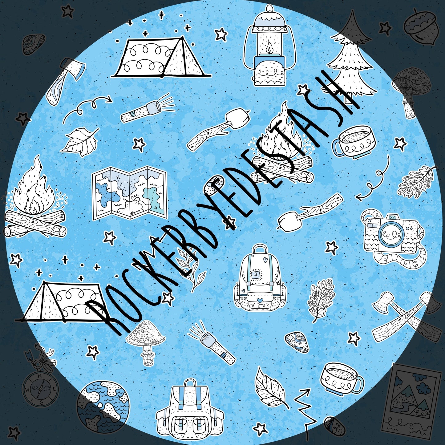 Vinyl - Round RR Fabric - Retail - Travel & Camping - all designs listed here