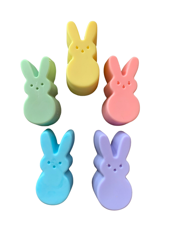 Light Green Easter Rabbit Candy Soaps - 2 pack - by Plunk Soap Company - peeps bunny gift