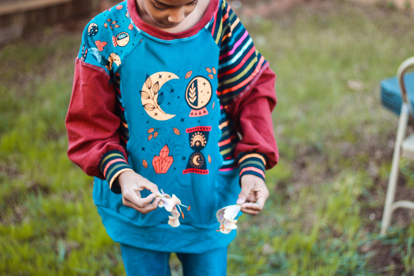 Cotton Lycra Panels - Round OO - Kid & Adult size - Skulls & Mushroom, Magic Forest, Wilderness & Hedgehog panels Retail Fabric