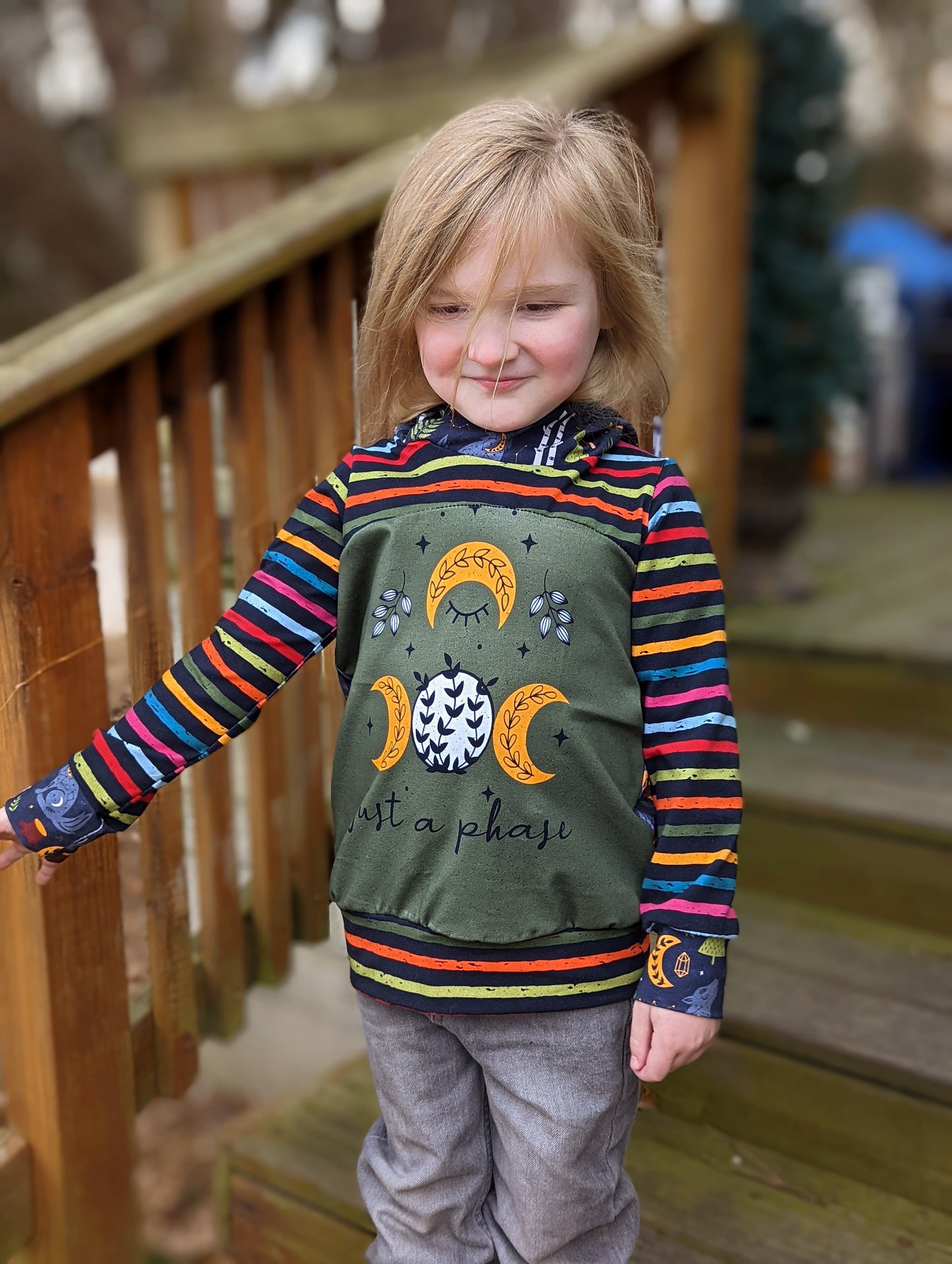 Cotton Lycra Panels - Round OO - Kid & Adult size - Skulls & Mushroom, Magic Forest, Wilderness & Hedgehog panels Retail Fabric