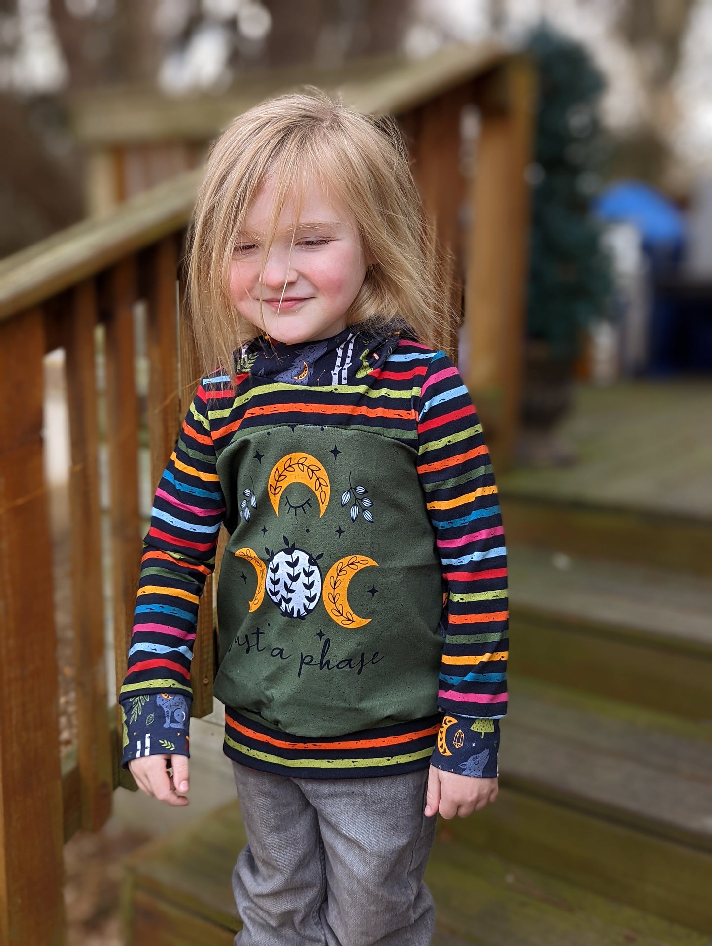 Cotton Lycra Panels - Round OO - Kid & Adult size - Skulls & Mushroom, Magic Forest, Wilderness & Hedgehog panels Retail Fabric