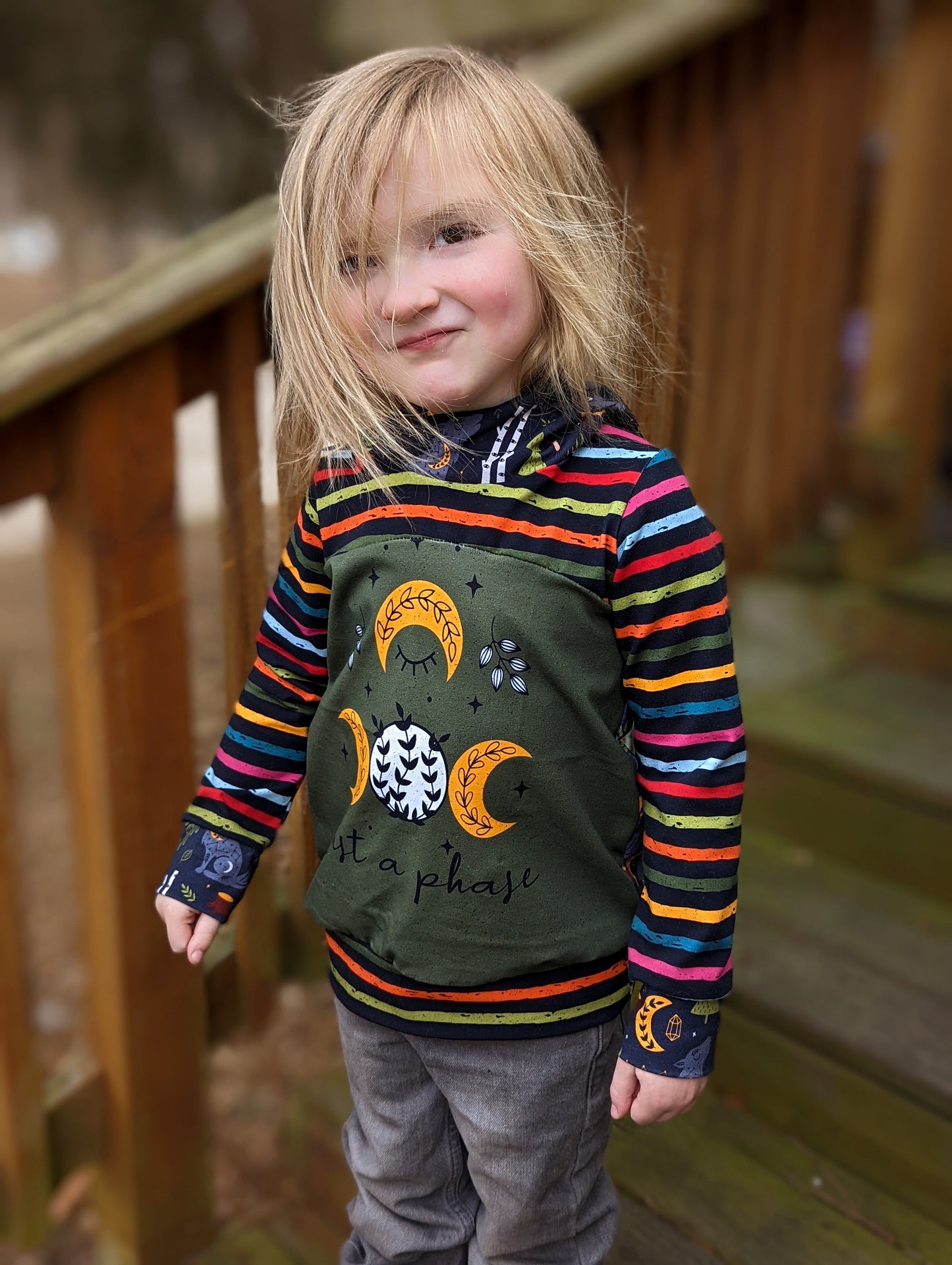 Cotton Lycra Panels - Round OO - Kid & Adult size - Skulls & Mushroom, Magic Forest, Wilderness & Hedgehog panels Retail Fabric