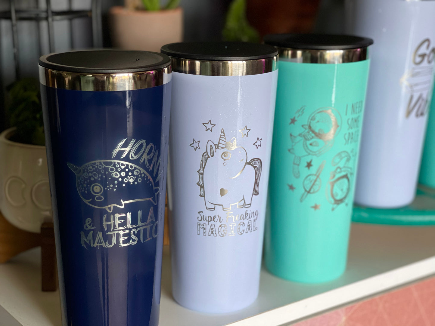 22oz steel insulated tumbler - Engraved - Retail Restock
