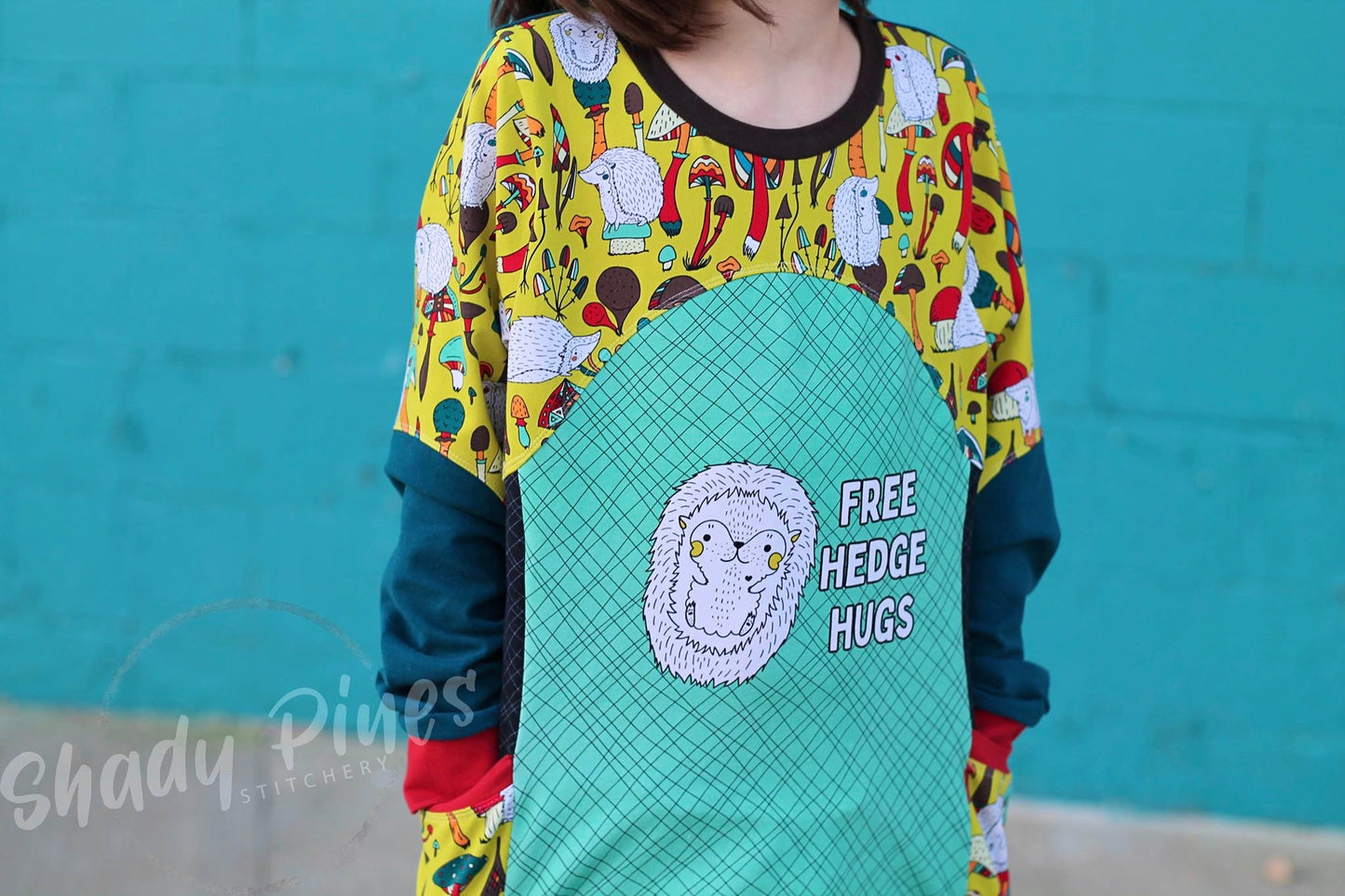 Cotton Lycra Panels - Round OO - Kid & Adult size - Skulls & Mushroom, Magic Forest, Wilderness & Hedgehog panels Retail Fabric