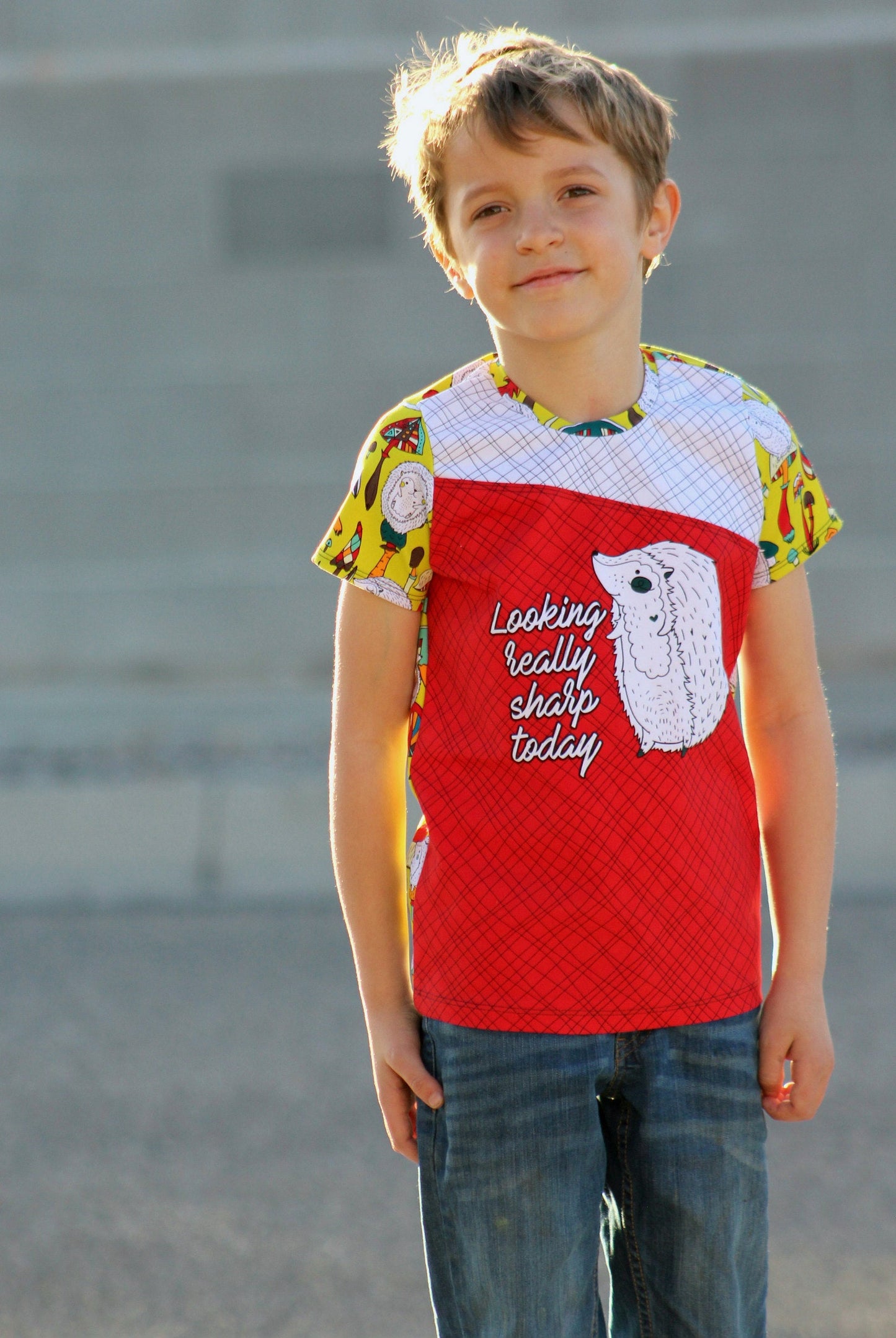 Cotton Lycra Panels - Round OO - Kid & Adult size - Skulls & Mushroom, Magic Forest, Wilderness & Hedgehog panels Retail Fabric