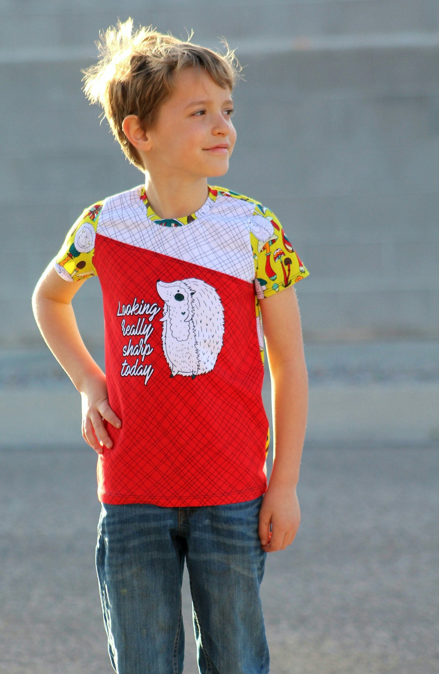 Cotton Lycra Panels - Round OO - Kid & Adult size - Skulls & Mushroom, Magic Forest, Wilderness & Hedgehog panels Retail Fabric