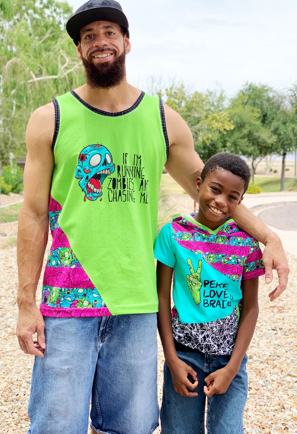 Rerun Retail - Zombies Kid & Adult panels individual and 4 pack - All designs listed here