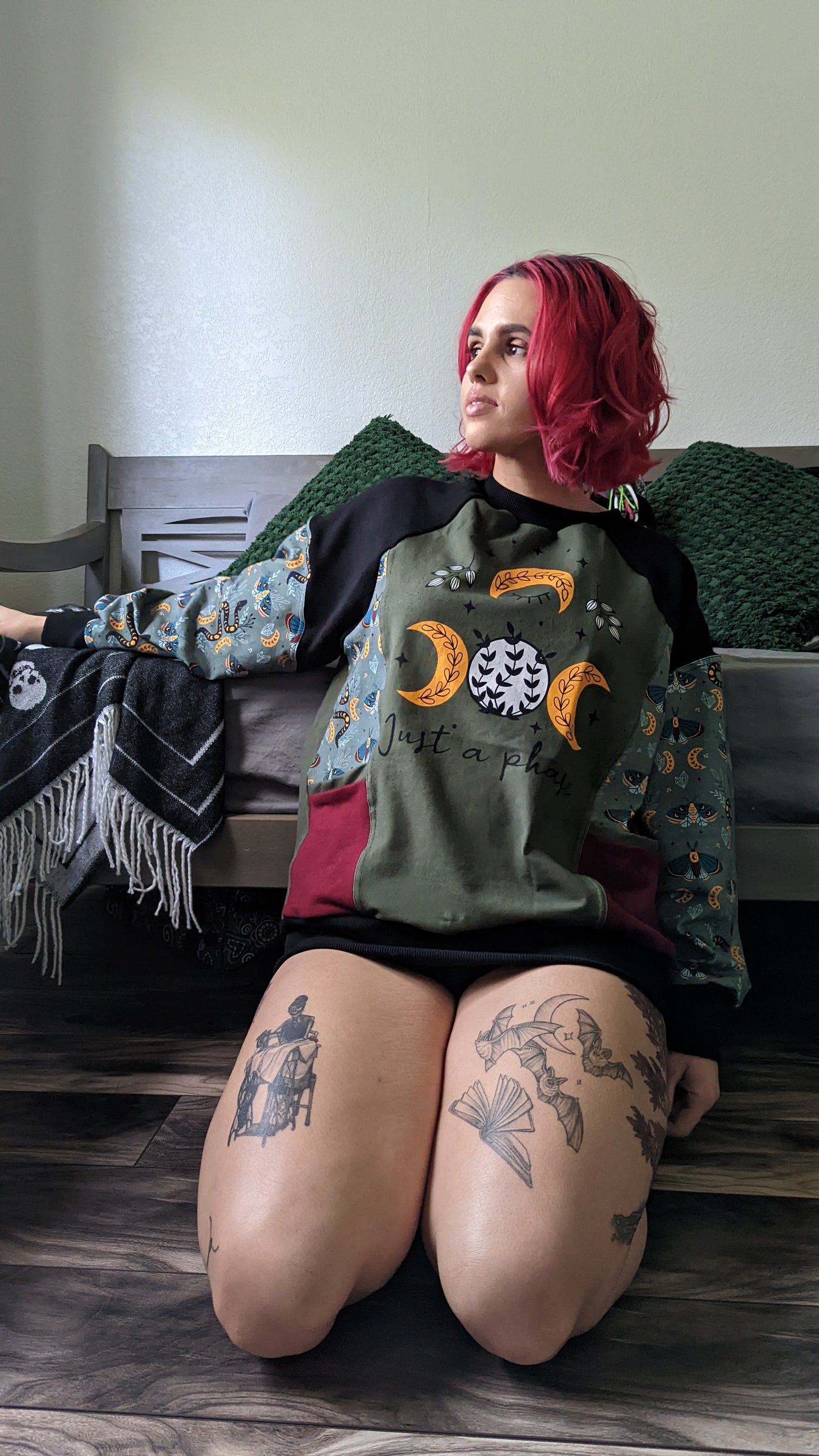 Cotton Lycra Panels - Round OO - Kid & Adult size - Skulls & Mushroom, Magic Forest, Wilderness & Hedgehog panels Retail Fabric