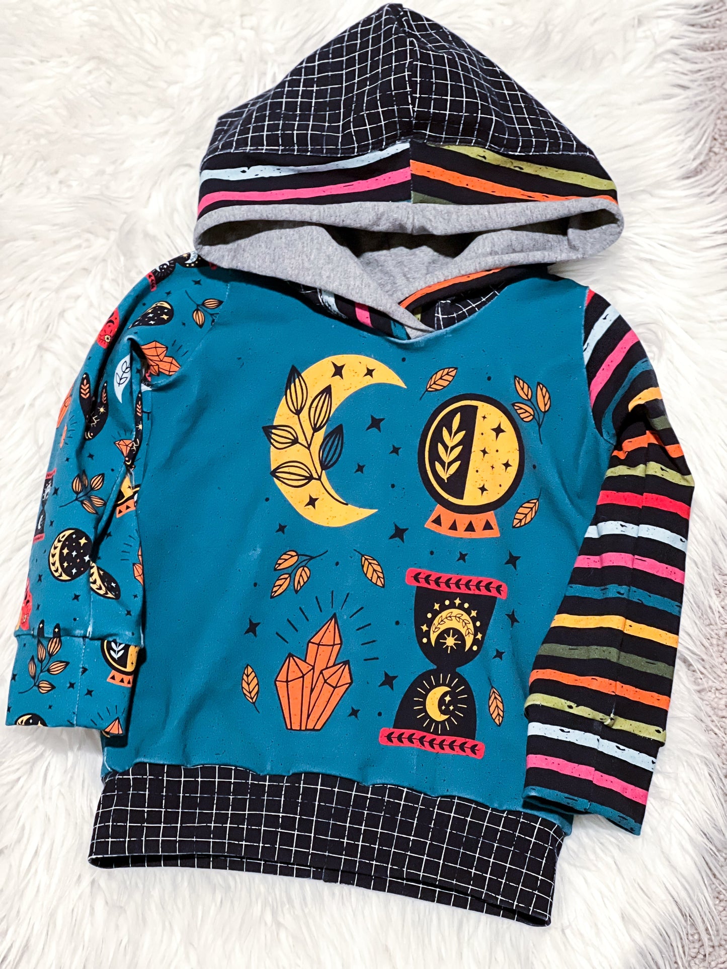 Cotton Lycra Panels - Round OO - Kid & Adult size - Skulls & Mushroom, Magic Forest, Wilderness & Hedgehog panels Retail Fabric