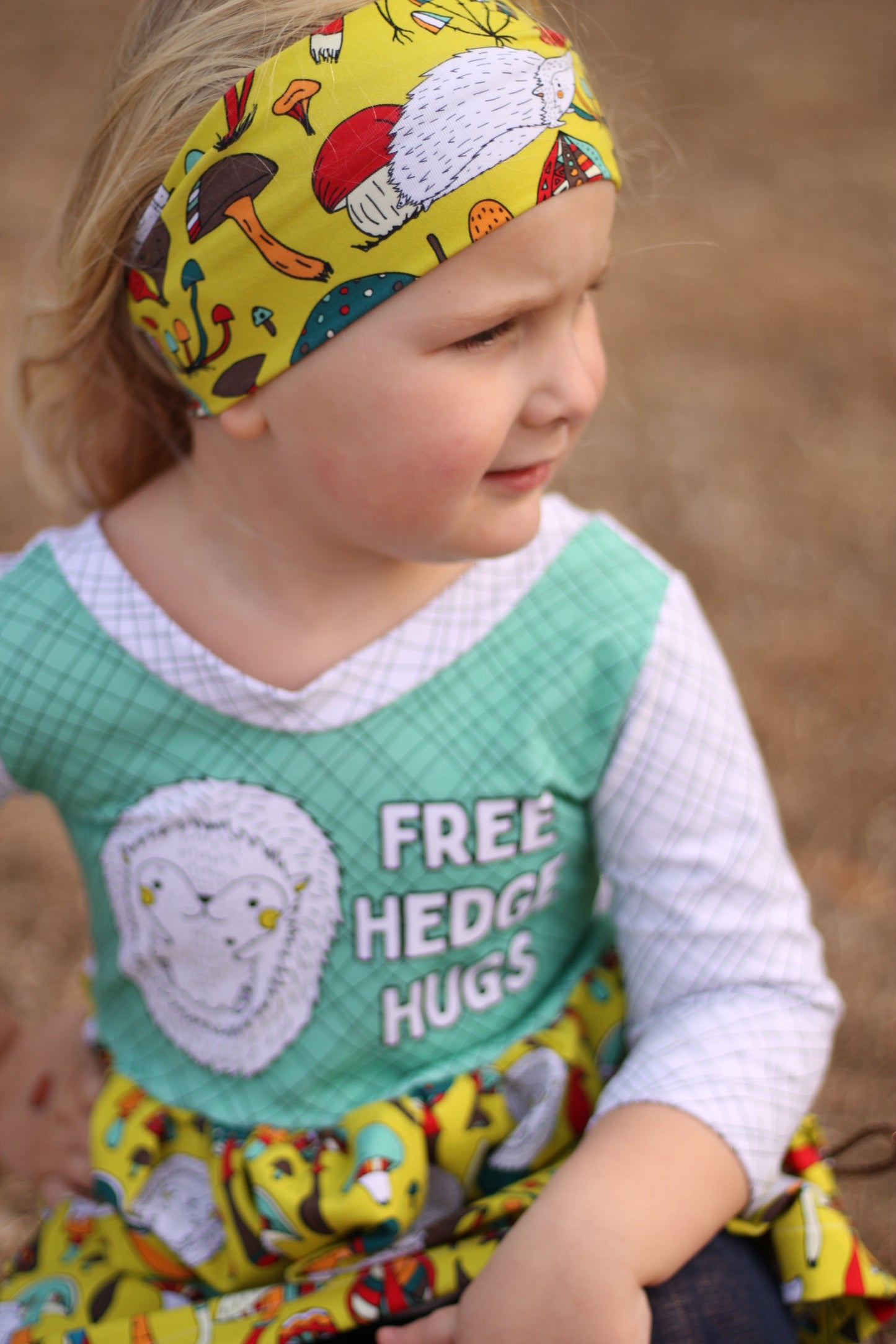 Cotton Lycra Panels - Round OO - Kid & Adult size - Skulls & Mushroom, Magic Forest, Wilderness & Hedgehog panels Retail Fabric