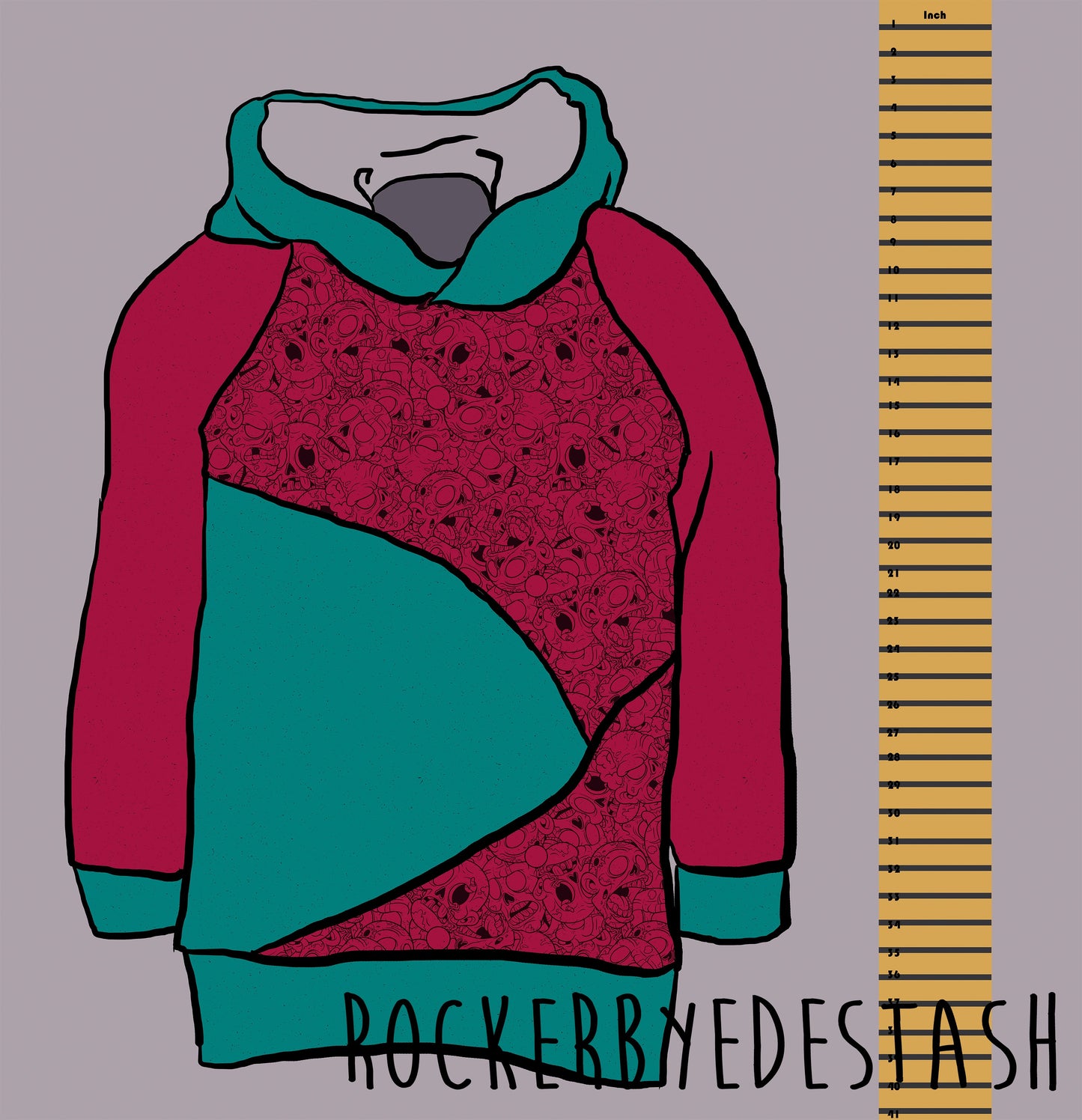 Cotton Lycra - Gritty Zombies and Solids - Retail Fabric