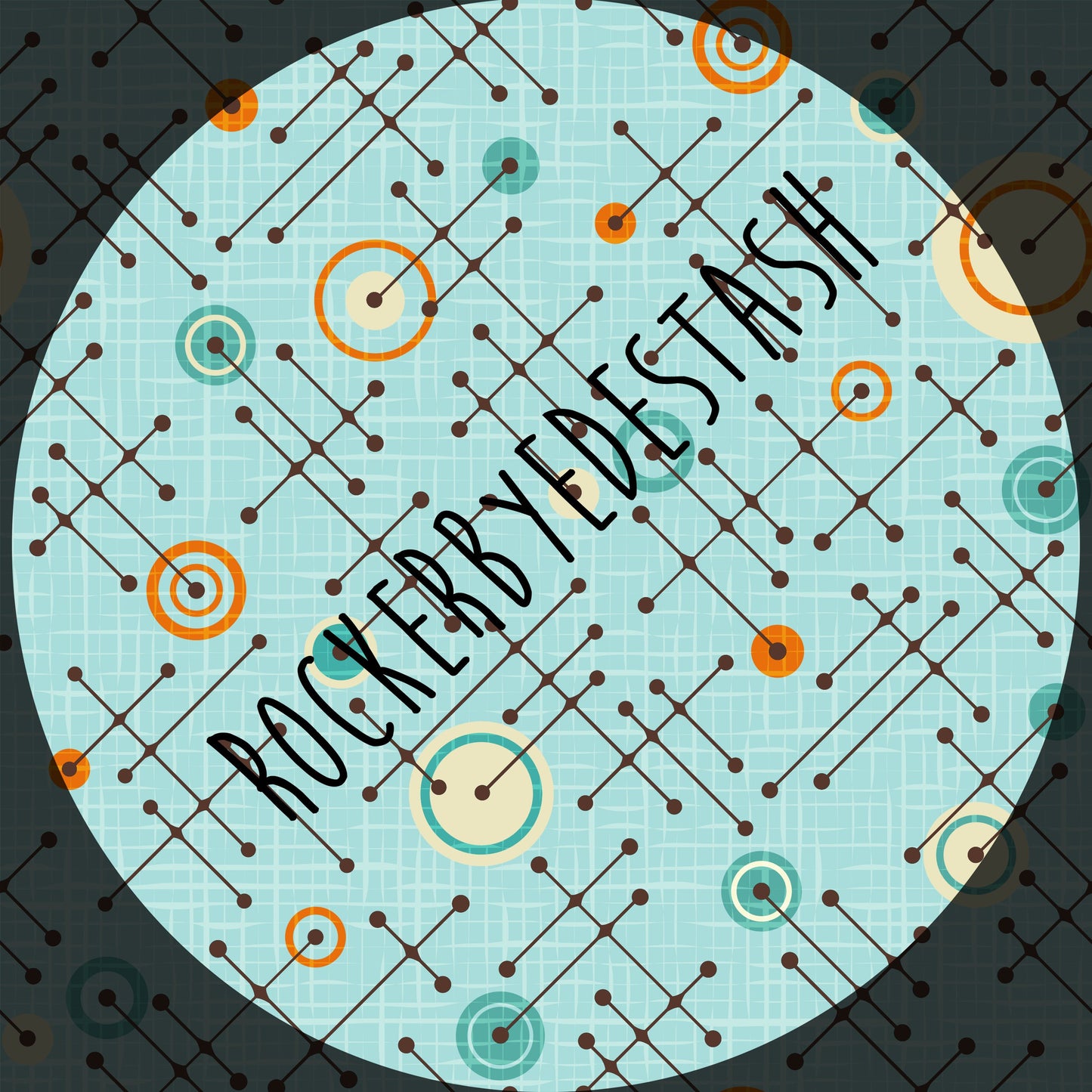 Minky Fabric - Retail - Round GG - Retro Flash Round