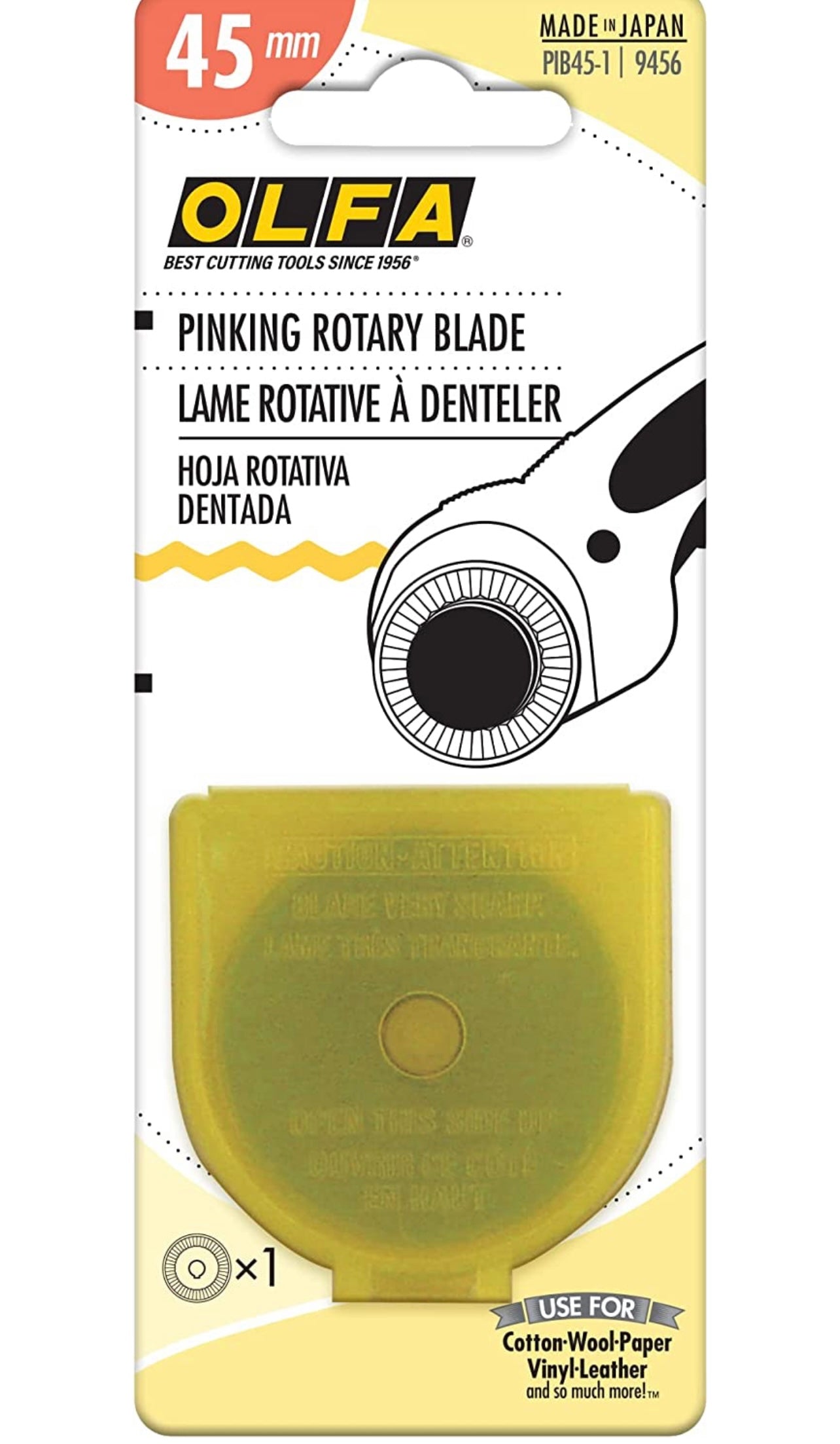 Olfa 45mm pinking blades RBD swag sewing notions