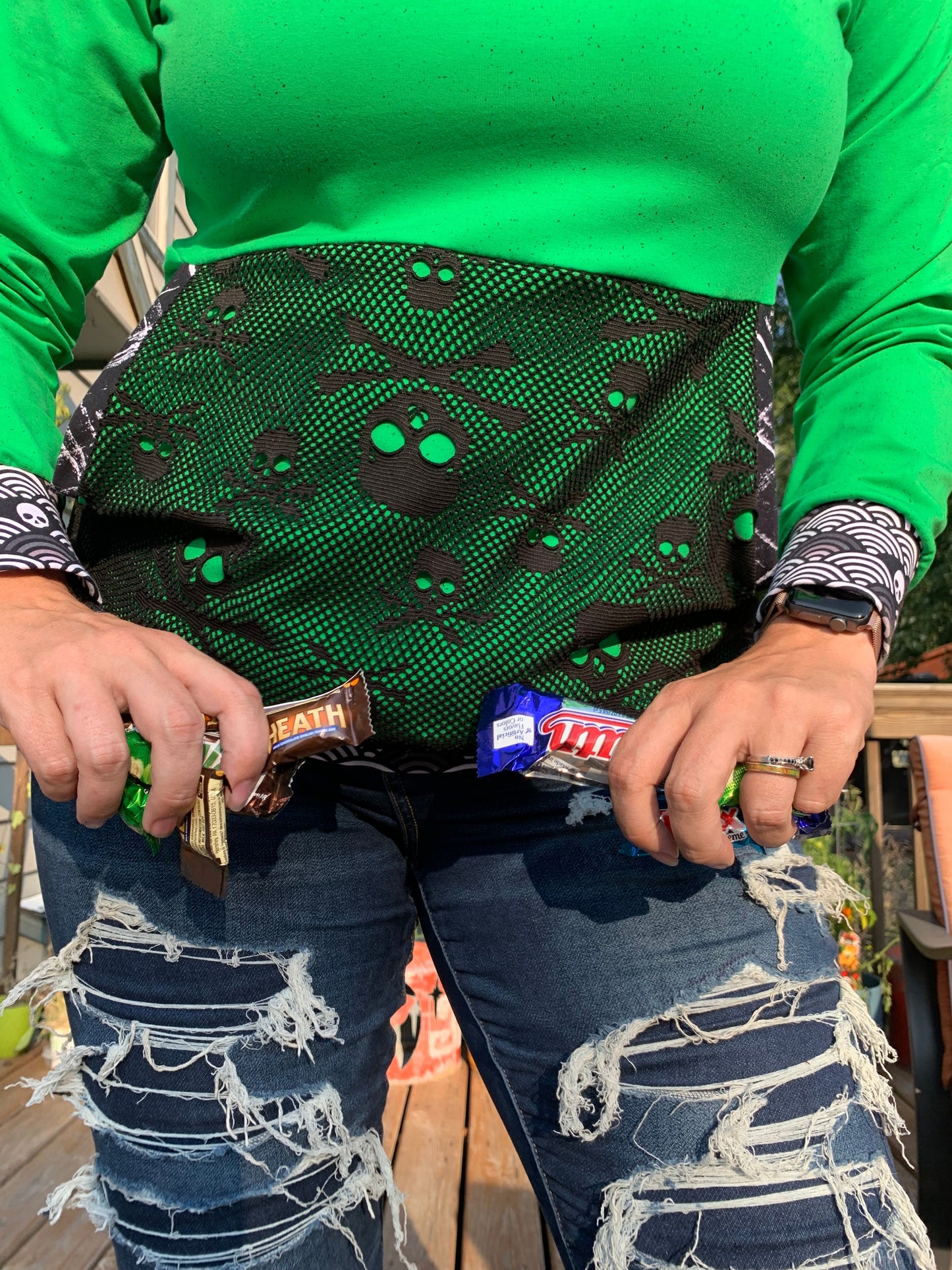 Cotton Lycra - Gritty Zombies and Solids - Retail Fabric