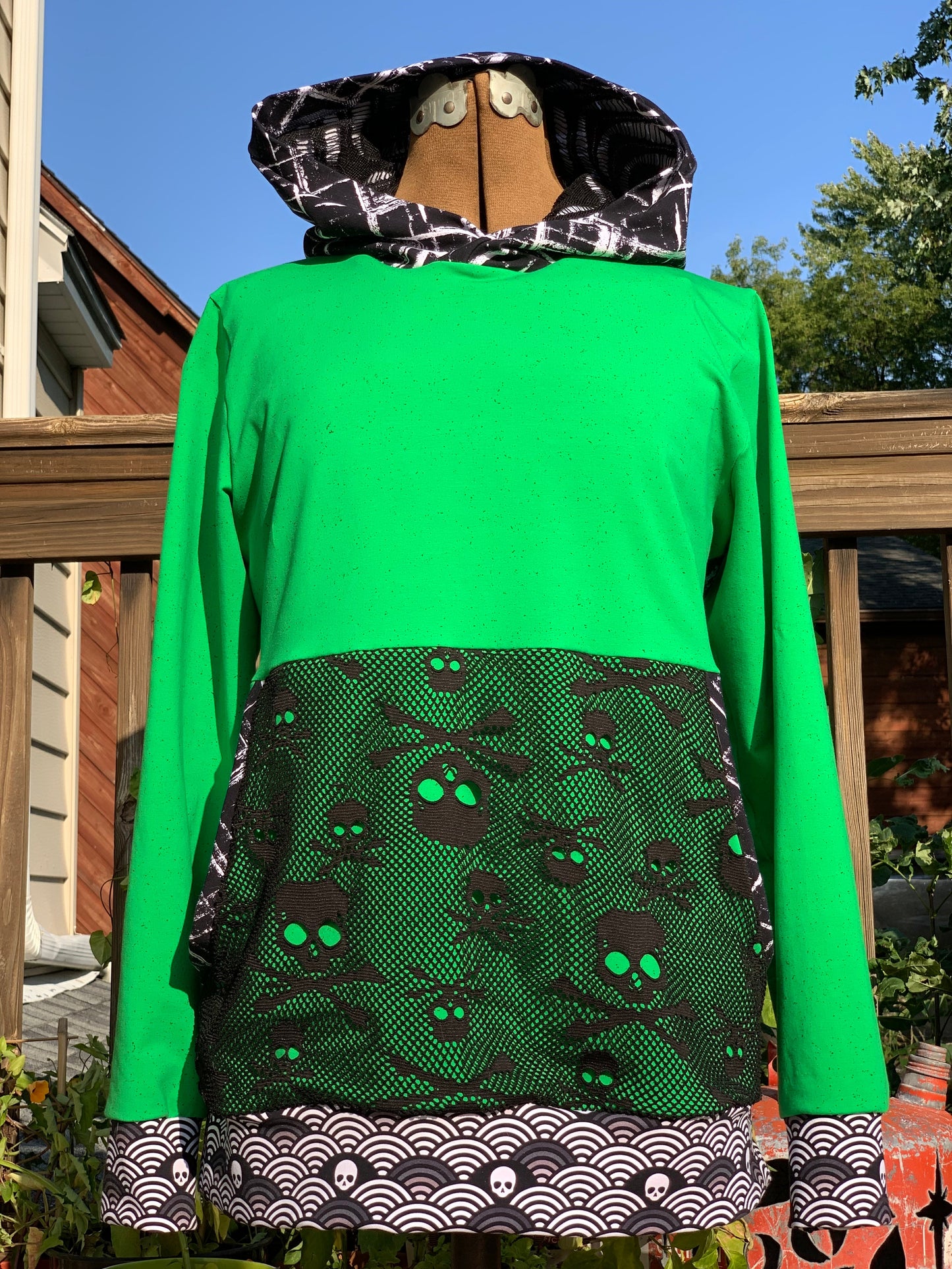 Cotton Lycra - Gritty Zombies and Solids - Retail Fabric