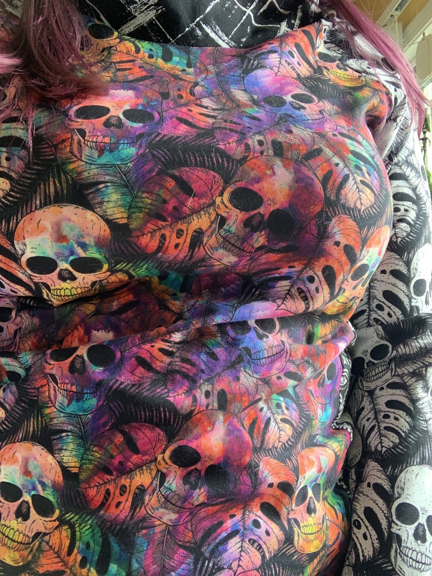 French Terry - Round FF - all main prints and FH sets are listed here - monstera skulls, powder rainbow, neutral skulls, hearts, rainbows and more! Retail