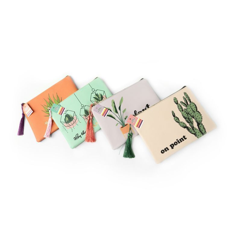 Olivia Moss Plant Perfection Cosmetic Bags cactus gift RBD swag zipper clutch pouch