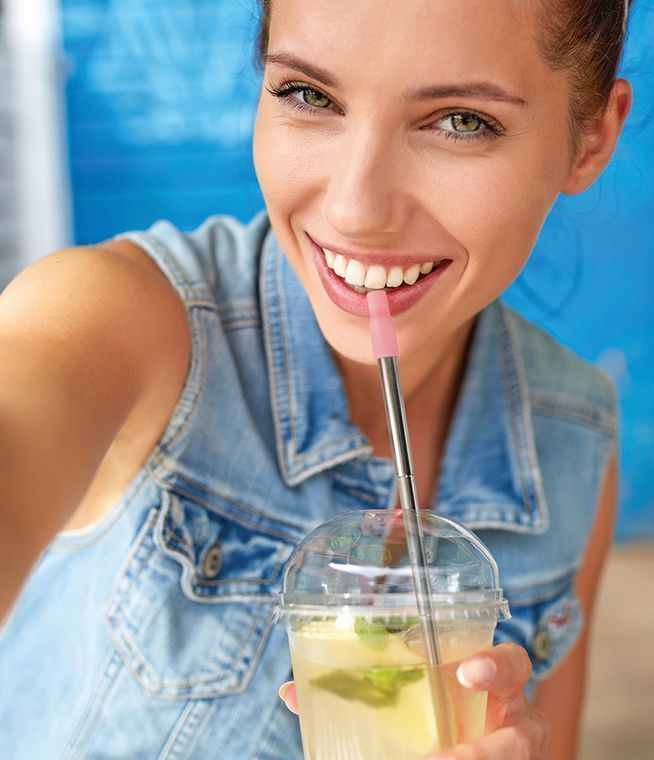 Krumbs Kitchen Expandable Reusable Steel Straw & Cleaning Brush RBD swag tumbler