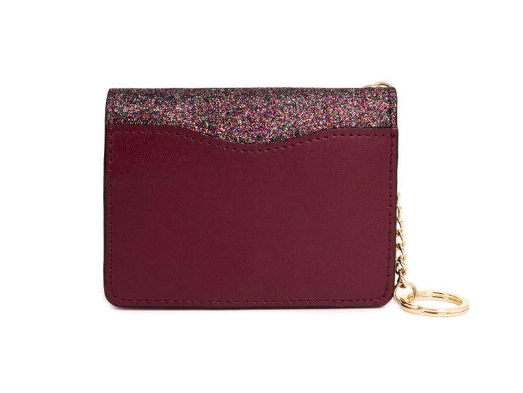 Pink Mia Glitter Keychain Wallets