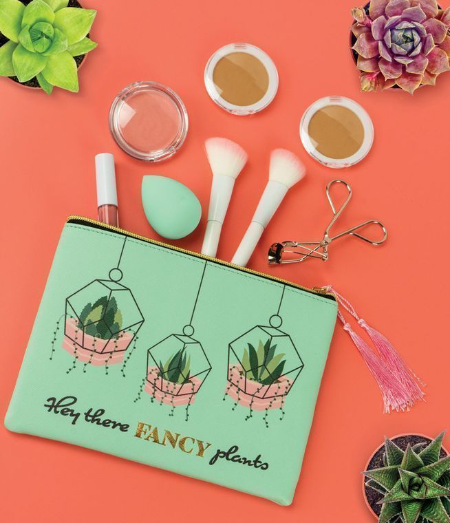 Olivia Moss Plant Perfection Cosmetic Bags cactus gift RBD swag zipper clutch pouch