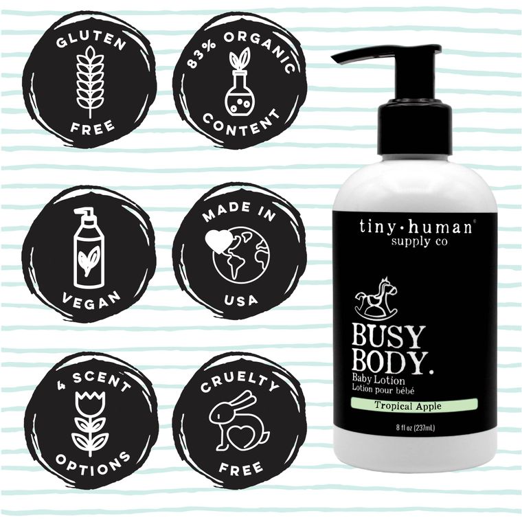 NEW SCENTS! Busy Body Baby Lotion 8oz