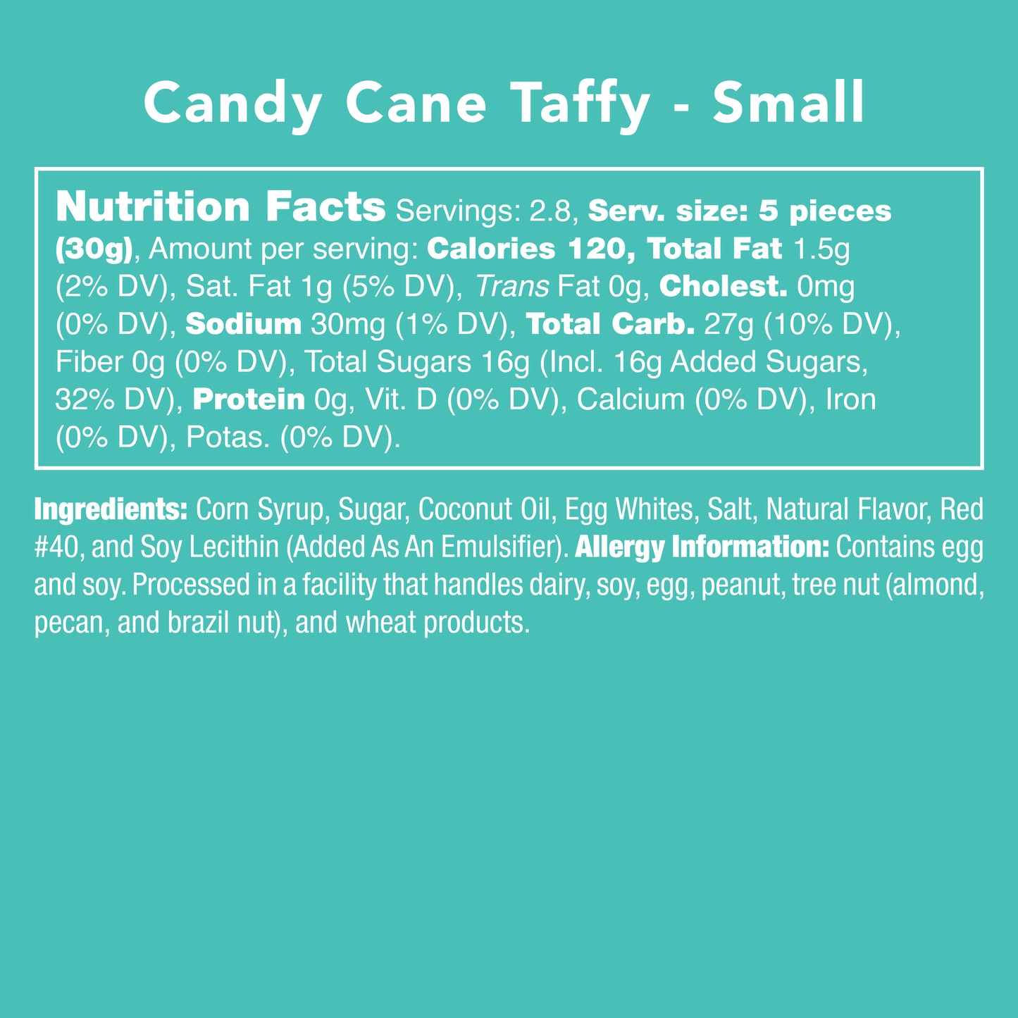 Candy Cane Taffy - retail swag candy