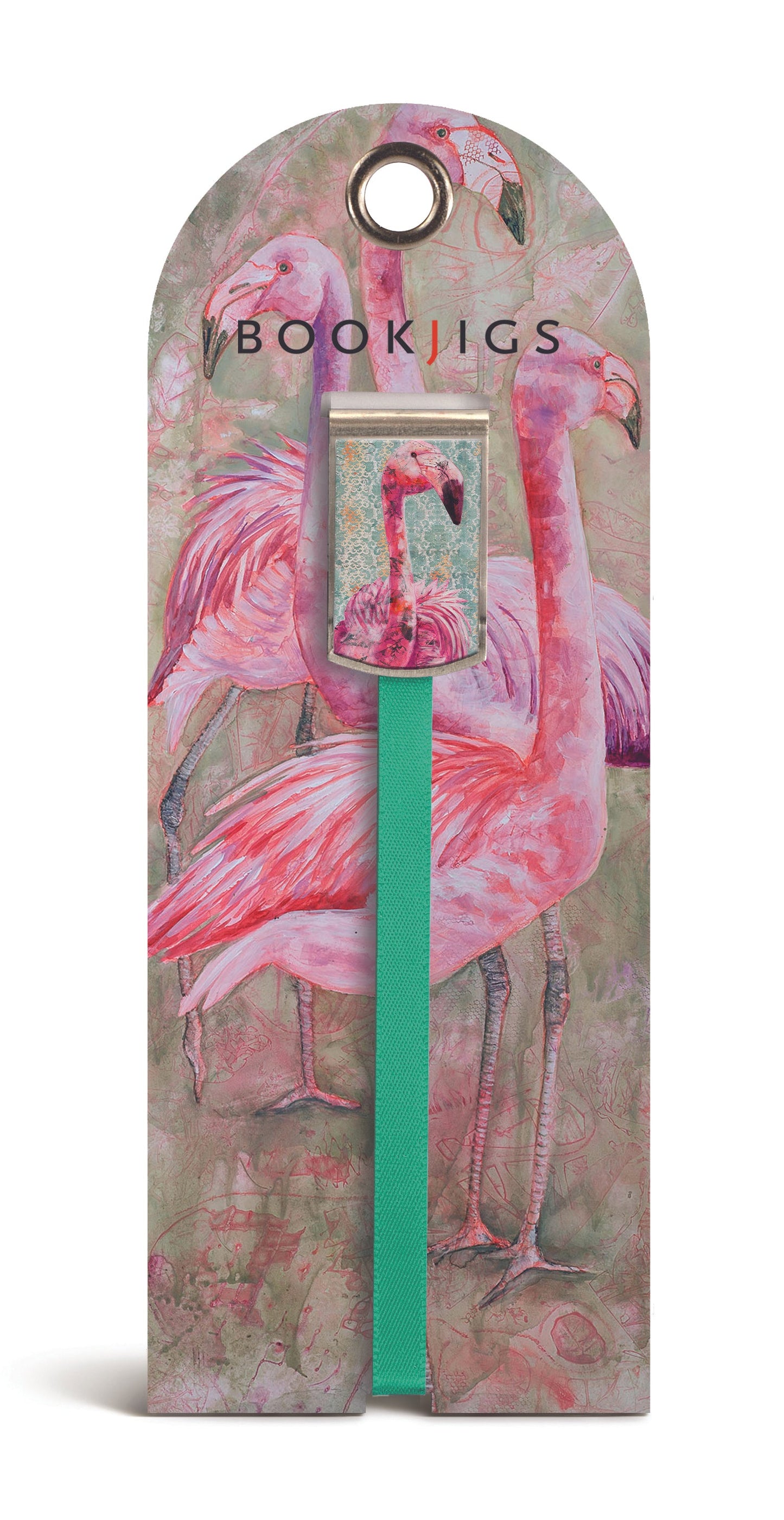 Fancy Flamingoes - Bookjig by White Ladybug Inc. Bookmark gift reader book