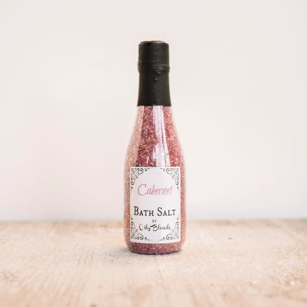 Wine Scented Bath Salts Gift by Oily Blends LLC - choice of scent Merlot or Cabernet