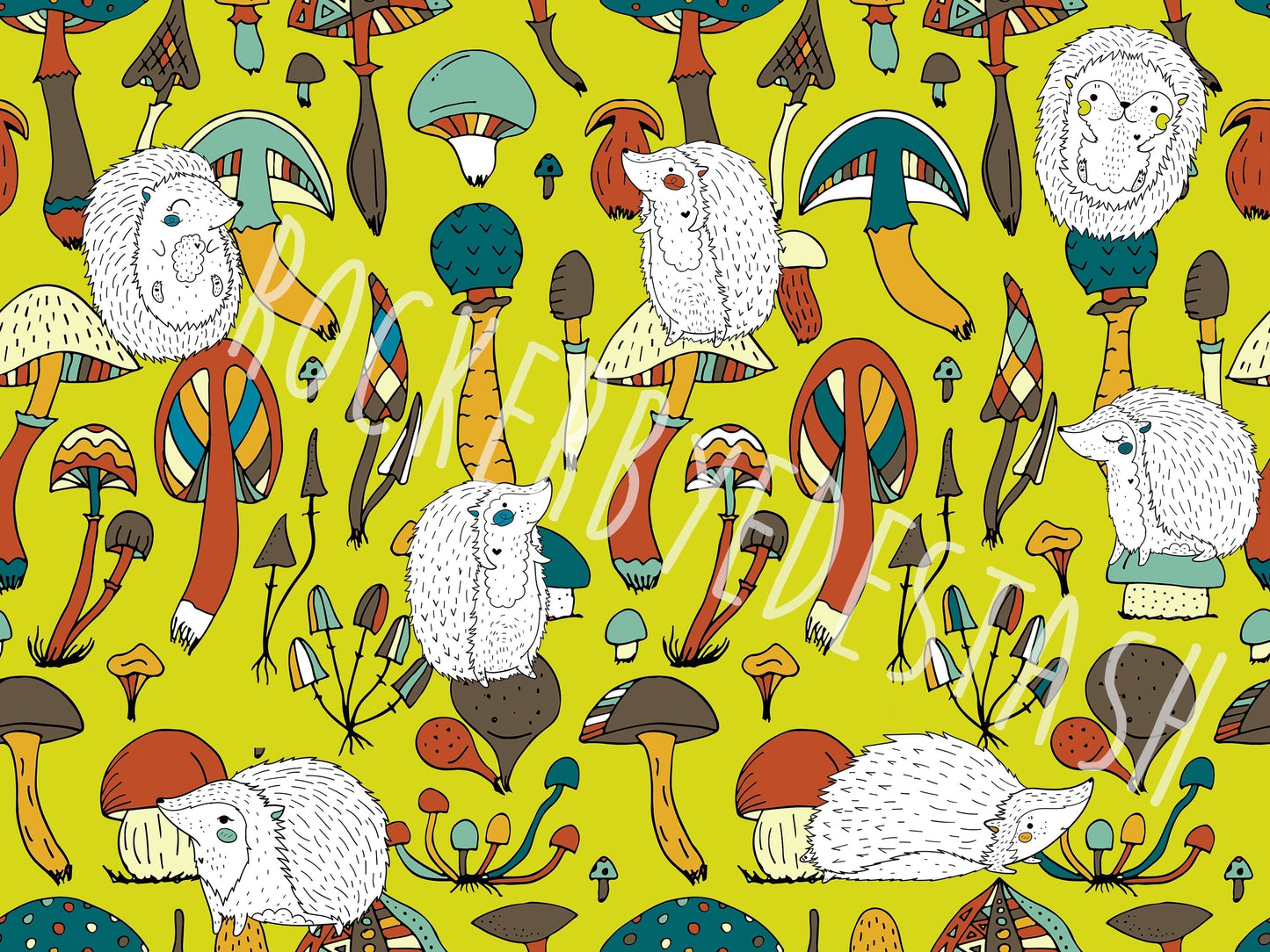Minky - Round OO - Skulls & Shrooms, Magical Forest, New Wilderness & Hedgies - Fabric Retail