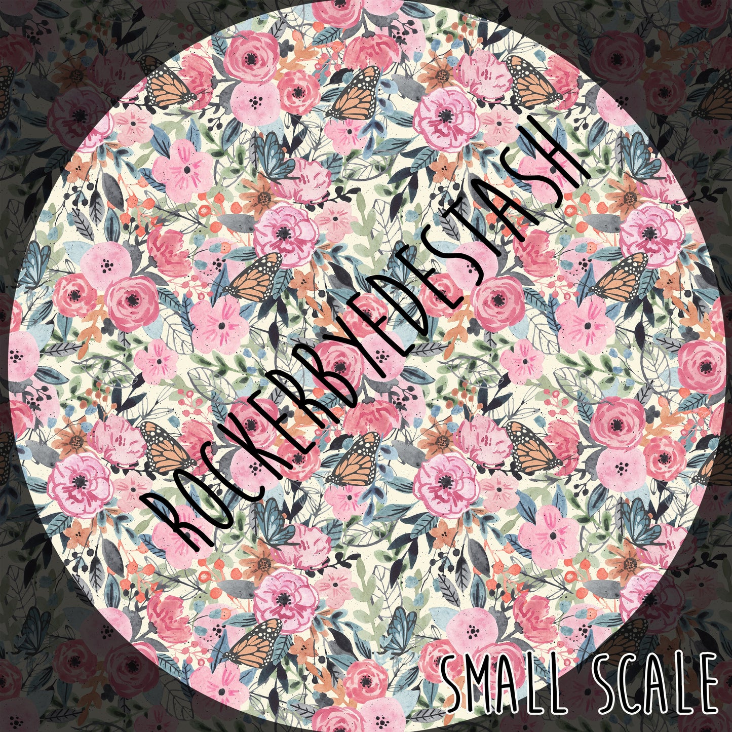 Minky - Retail Fabric Round PP - Spring Skeletons with Succulent and Monstera Skull rerun