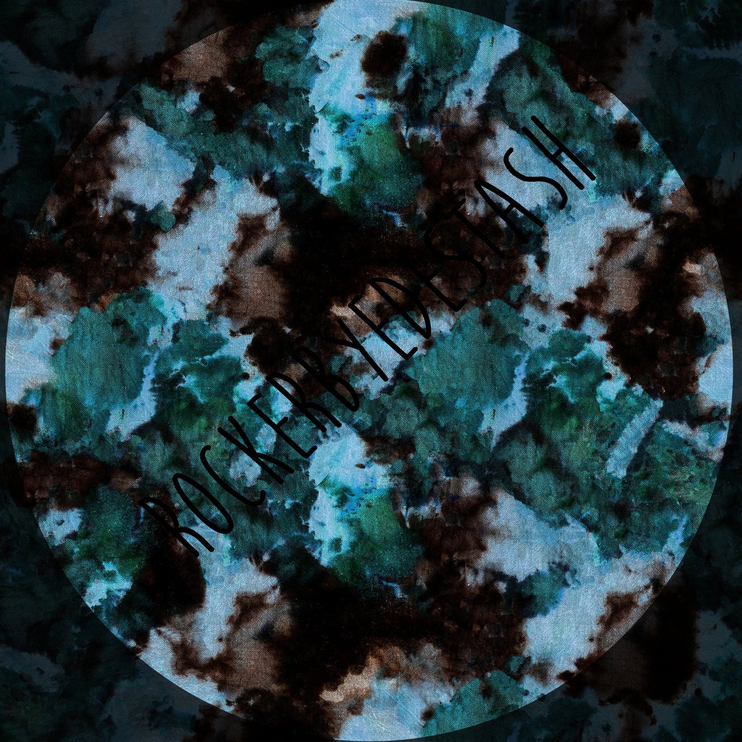 Bamboo Lycra - Ice Dye Prints - Fabric RETAIL Round WW by the yard