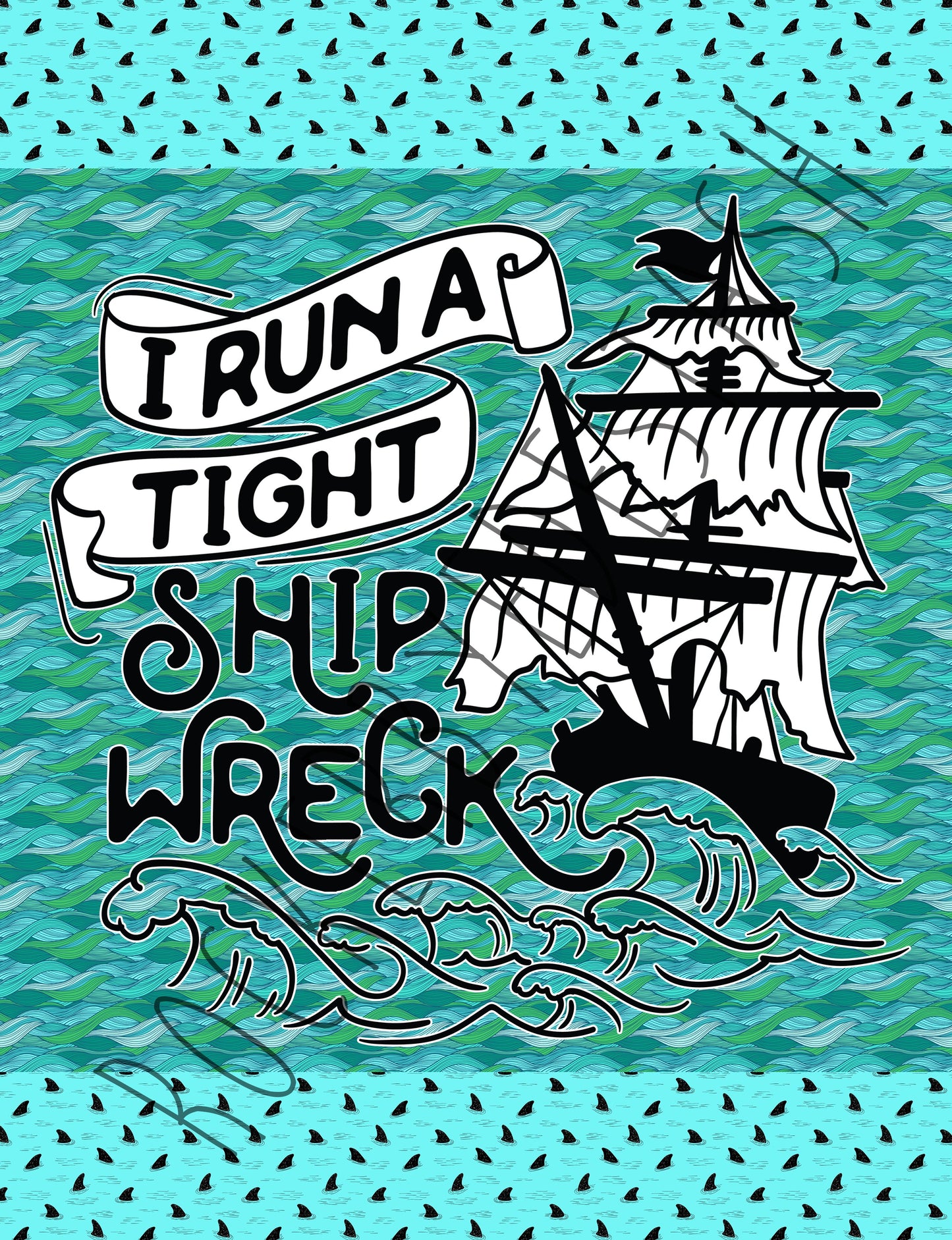 Minky - 2 yard adult Sew or Die, Rather be Sewing, Tight Shipwreck Blanket Topper - Retail for Round II