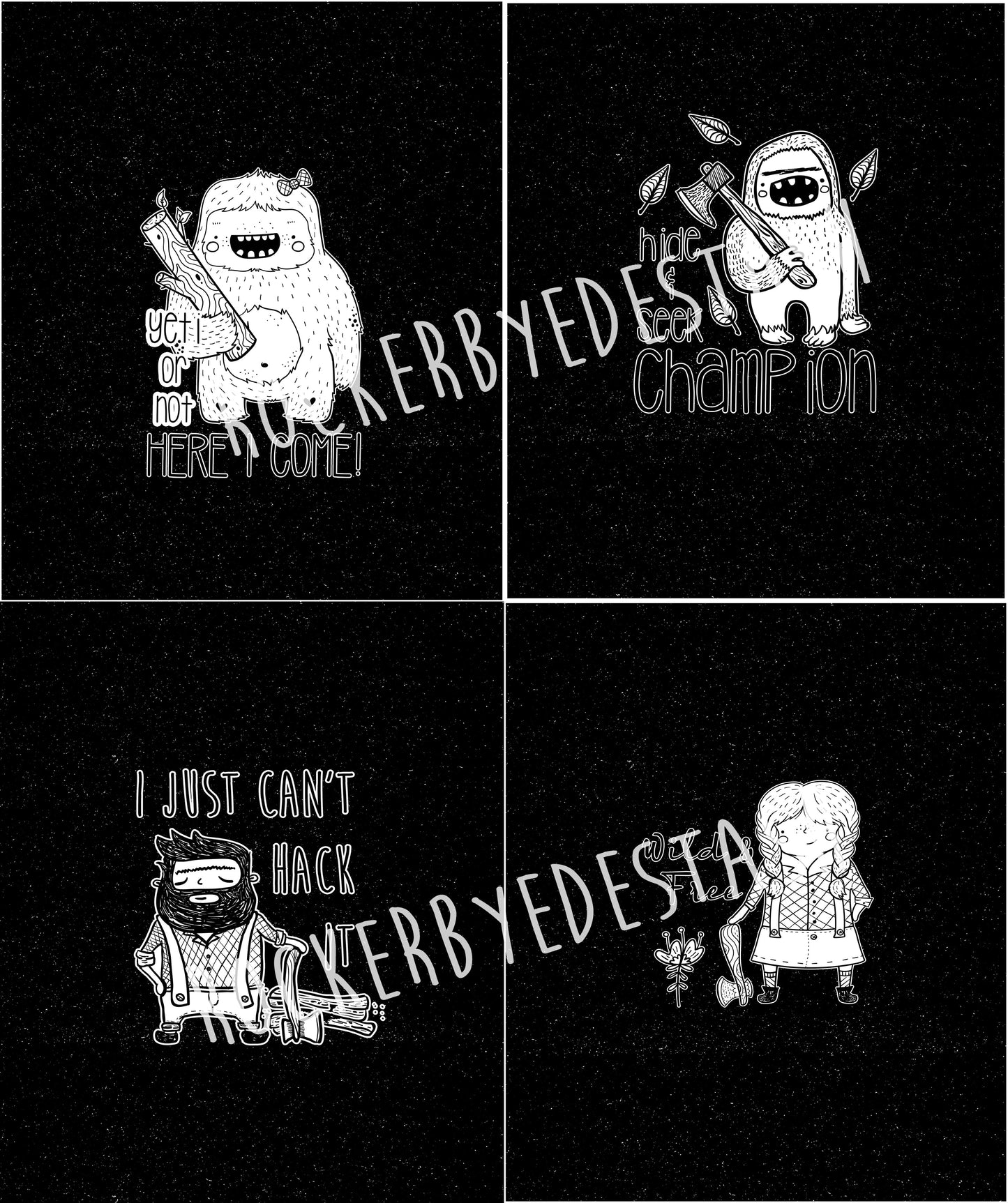 Cotton Lycra Panels - Round OO - Kid & Adult size - Skulls & Mushroom, Magic Forest, Wilderness & Hedgehog panels Retail Fabric