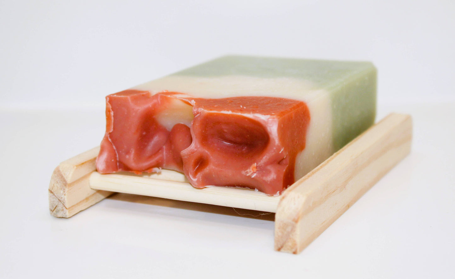 White Tea & Sage Soap Bar, Natural Handmade Clay Exfoliating - lavender and wild sage