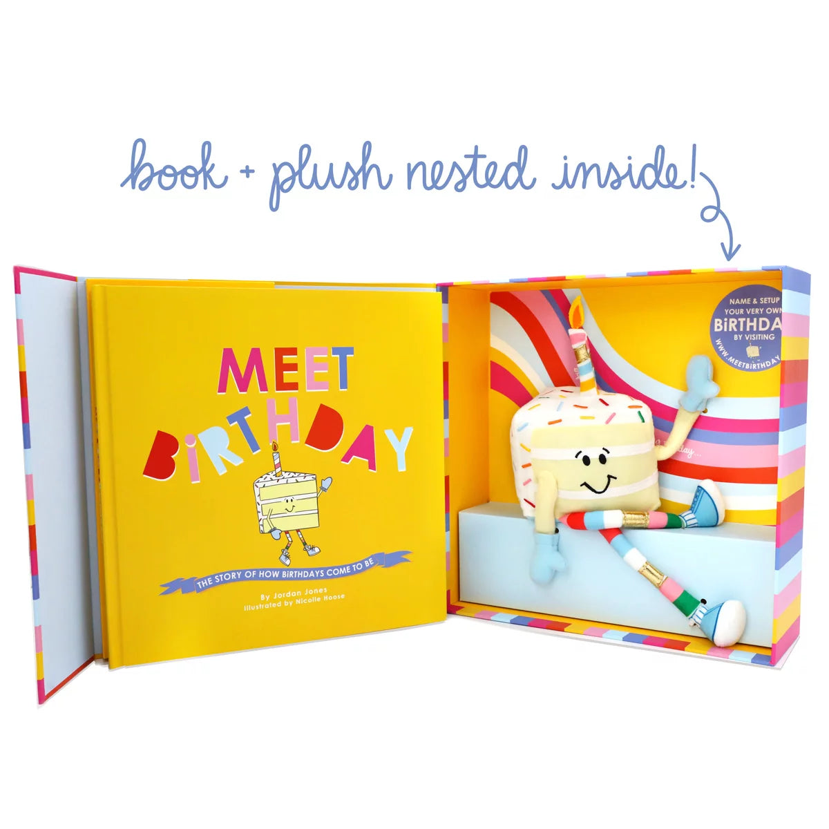 Meet Birthday: A Story of How Birthdays Come to Be by PACKED PARTY - gift set