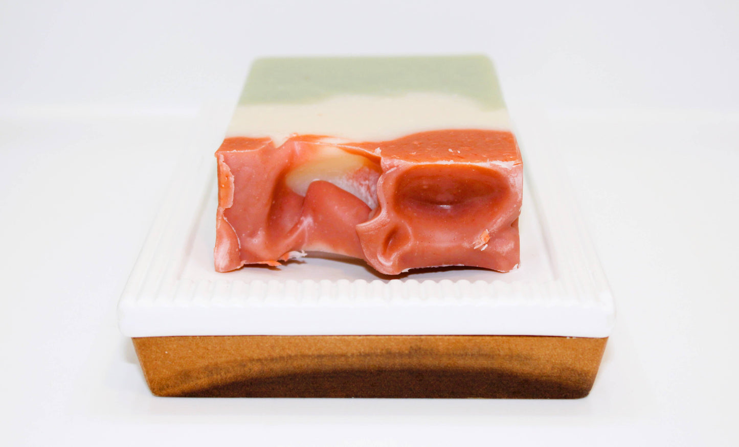 White Tea & Sage Soap Bar, Natural Handmade Clay Exfoliating - lavender and wild sage