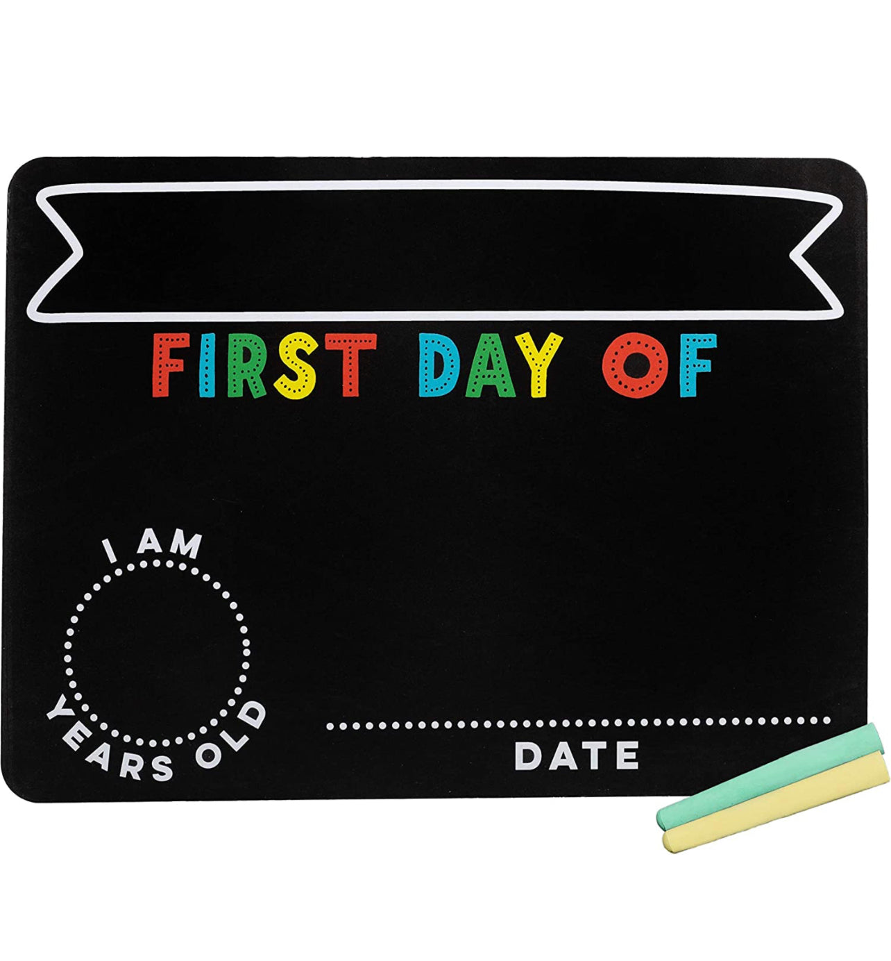 First and Last Day of School Reversible Chalkboard gift