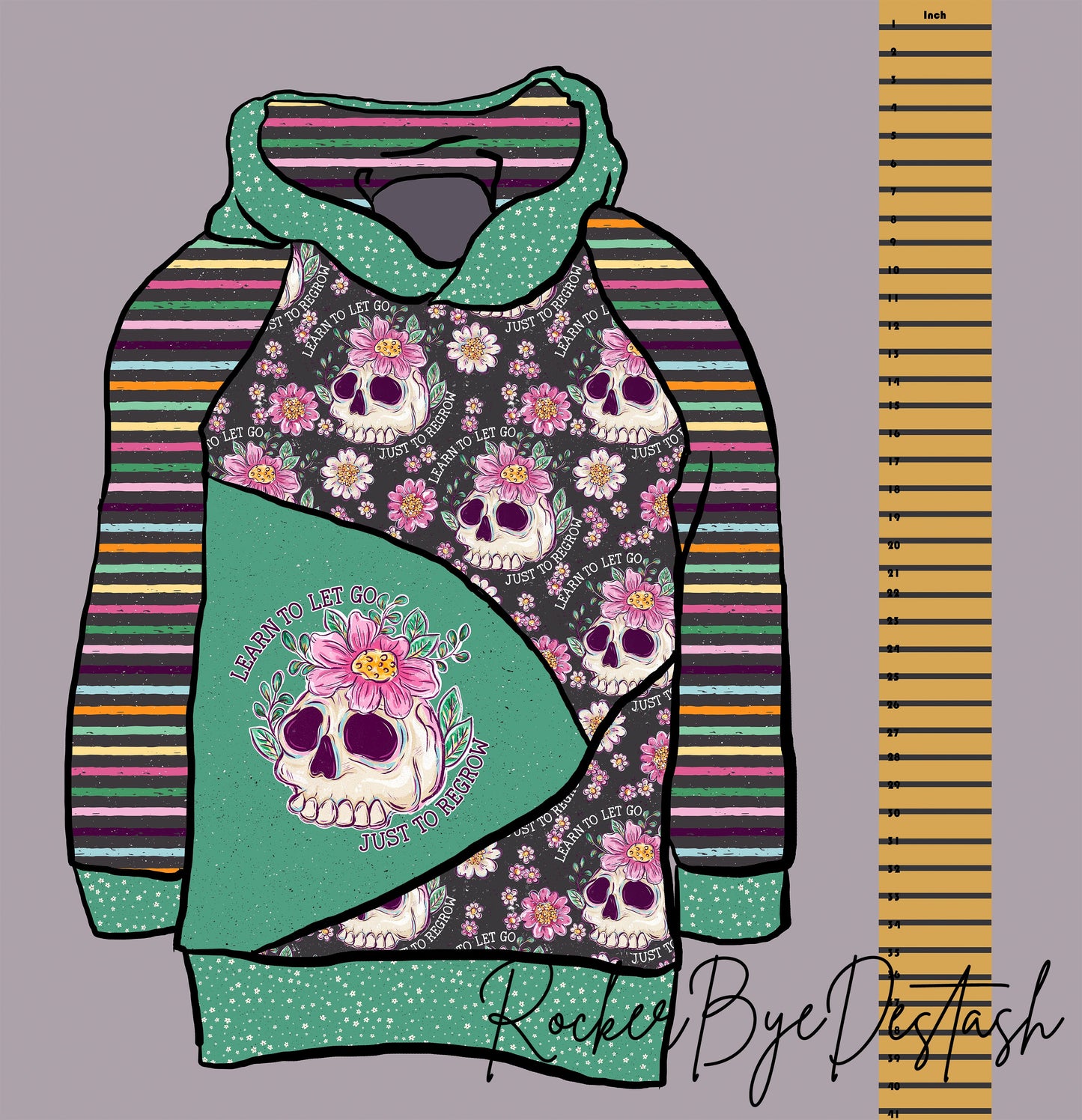 Cotton Lycra Panels - Round ZZ - Skulls, Flowers, Crystals, Tattoo, Tarot and more Kid and Adult sizes Retail Fabric