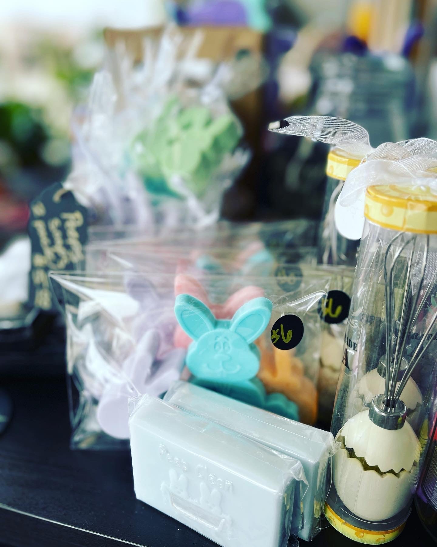 Yellow Easter Rabbit Candy Soaps by Plunk Soap Company 2 pack  - peeps bunny soap