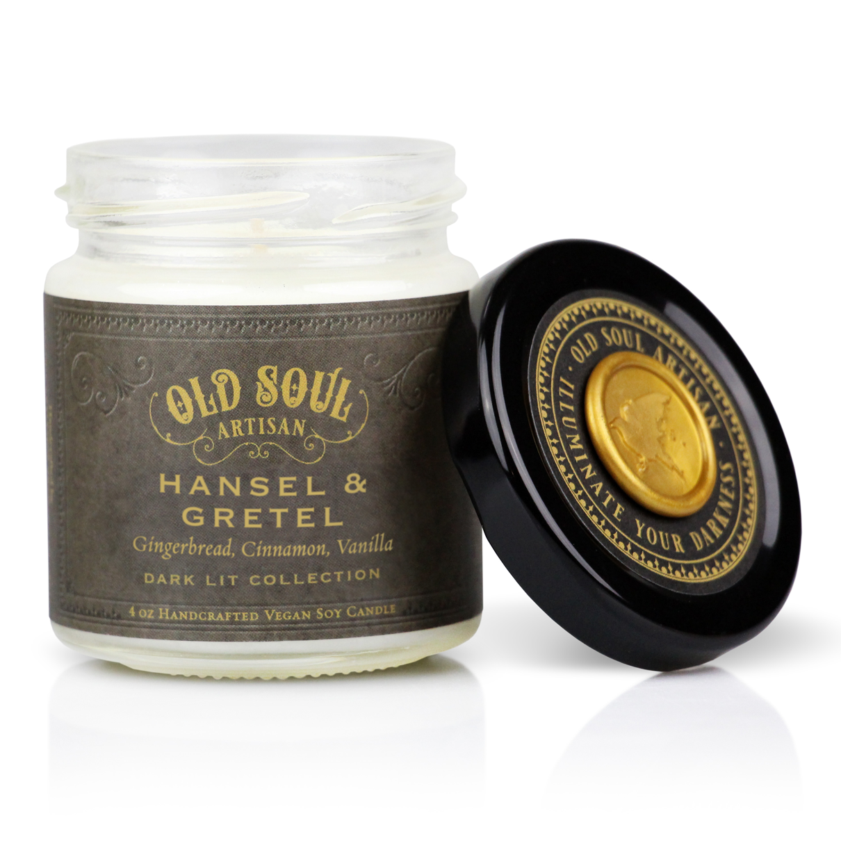 Old Soul Artisan folklore candles 4oz or 9oz vegan soy gift