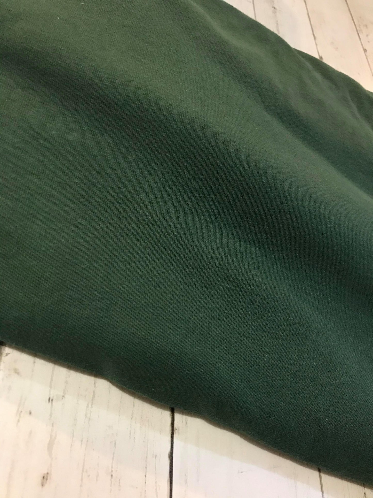 Forest Green Rib Knit - 1/4 yard cut - Retail - limited stretch