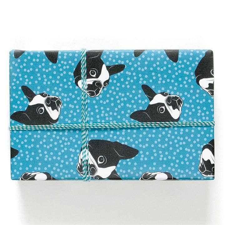 Boston Terriers Gift Wrap Sheets