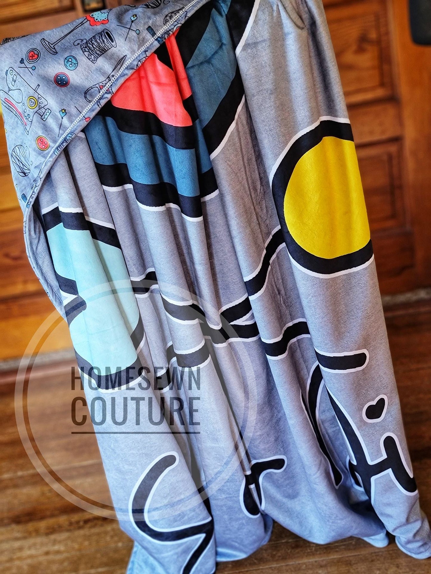 Minky - 2 yard adult Sew or Die, Rather be Sewing, Tight Shipwreck Blanket Topper - Retail for Round II