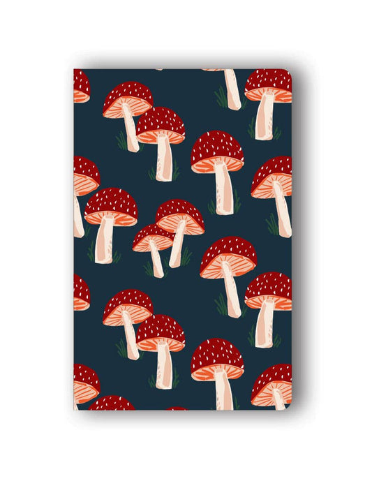 Navy Mushrooms classic layflat notebook by Denik - stationary gift